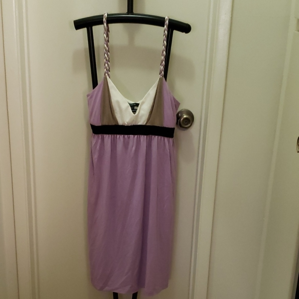 Arden B purple spaghetti strap dress